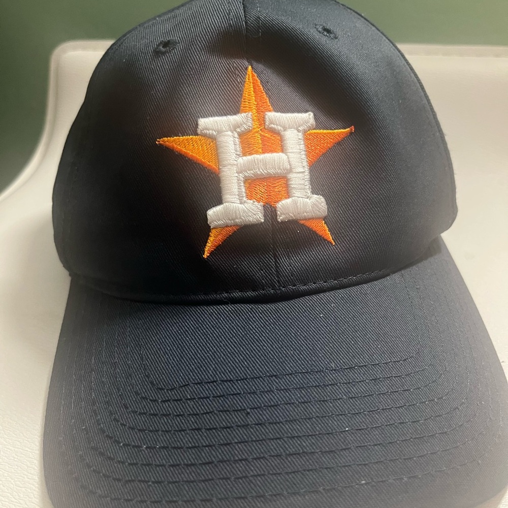 47 Brand Black Cap with Orange Logo